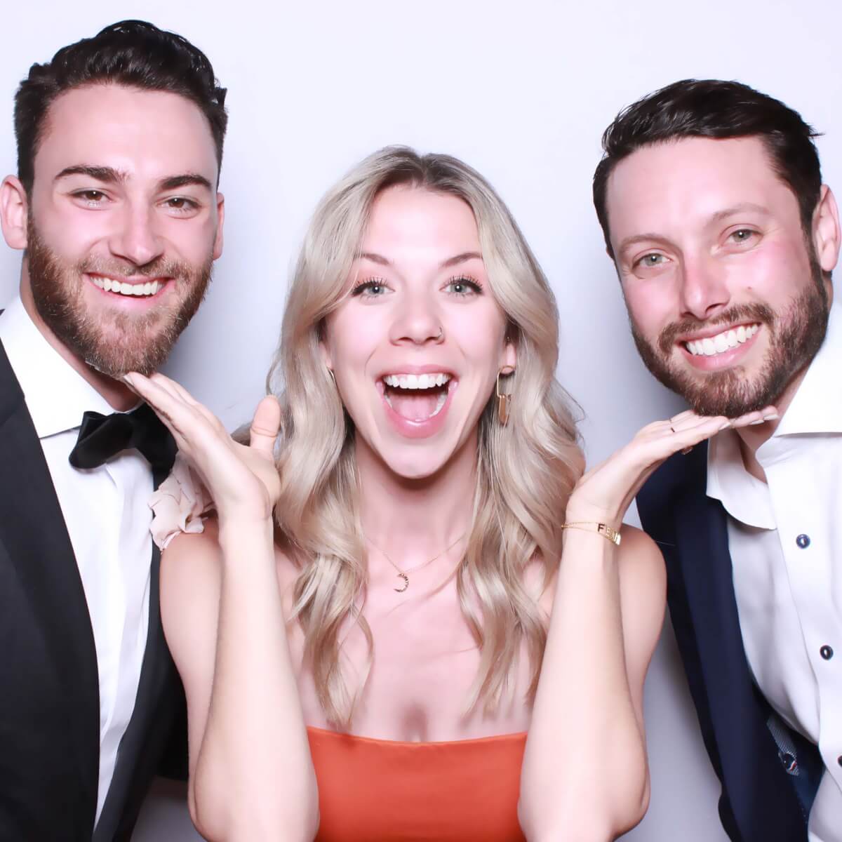 Wedding couple in Glam Photo Booth
