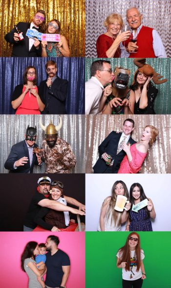 Photo booth rental backdrop choices